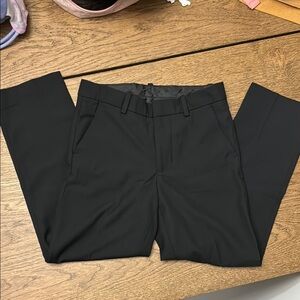 H&M Black Dress Pants with Flat Front Design